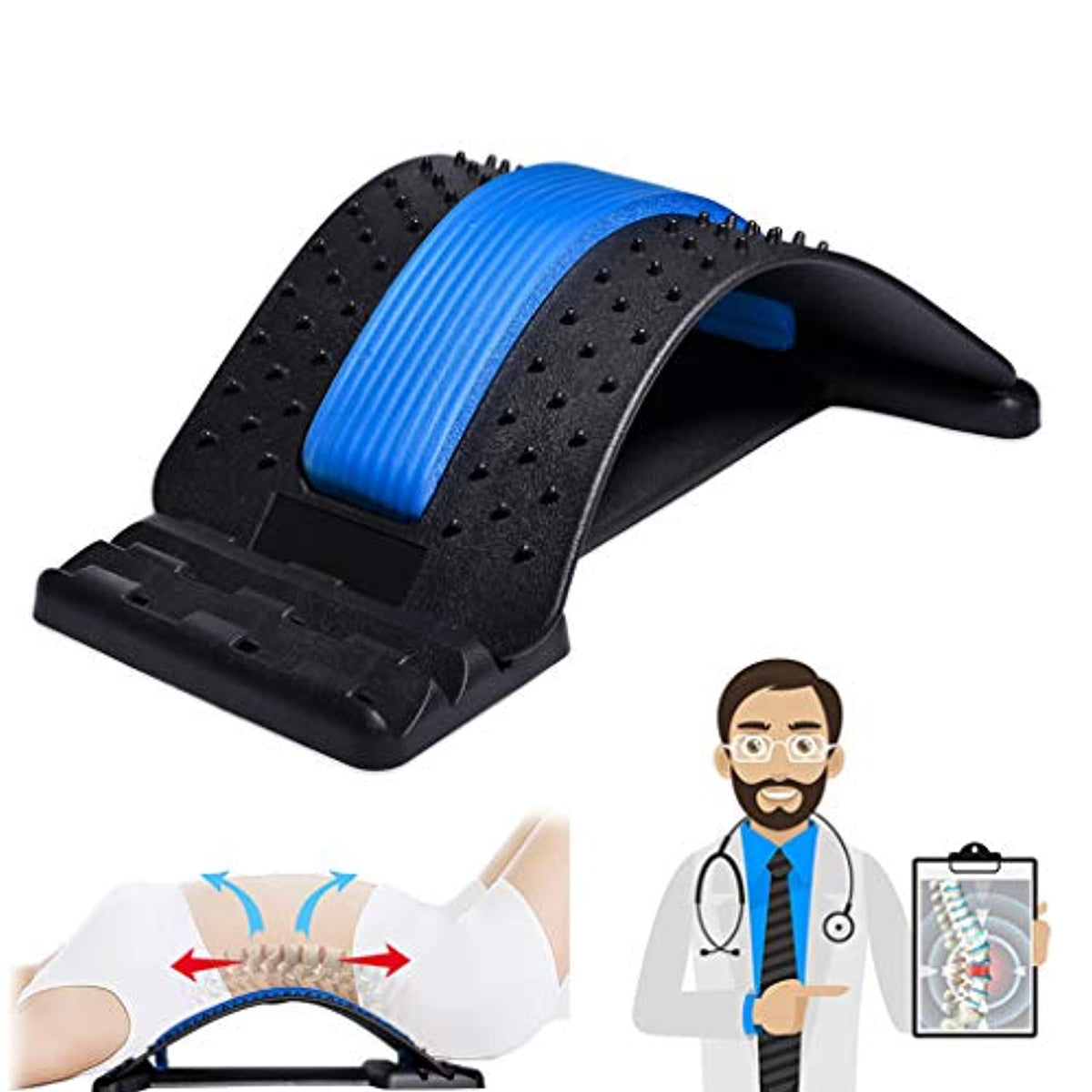 ORTHOARCH™ ADJUSTABLE LUMBAR BACK STRETCHER